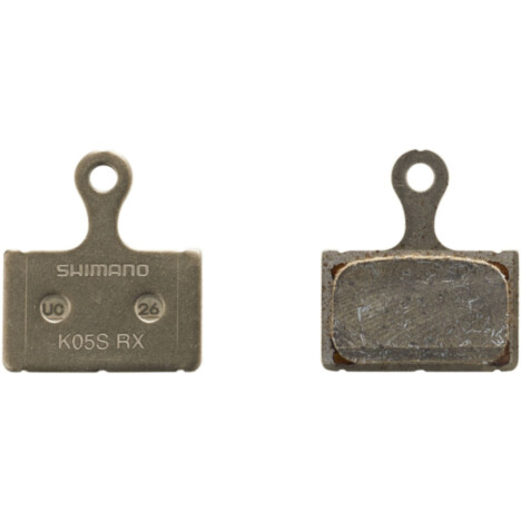 Shimano K05S-RX disc pads & spring, resin pad, steel back