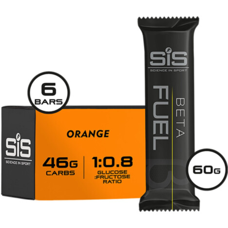 Science In Sport Beta Fuel Energy Chew - box of 6 x 60g - orange