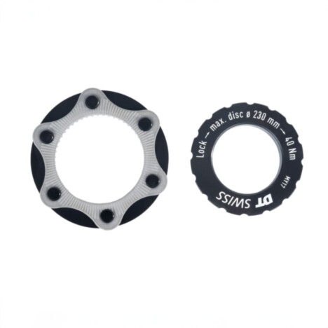 DT Swiss Centre-Lock to 6-bolt fitting adapter for MTB and 15 mm Axles