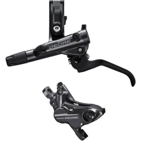 Shimano Deore BR-M6120/BL-M6100 Deore bled brake lever/post mount 4 pot calliper