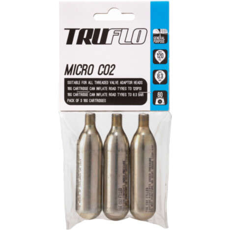 Truflo Micro CO2 pump refill pack (3 x 16 g cartridges)