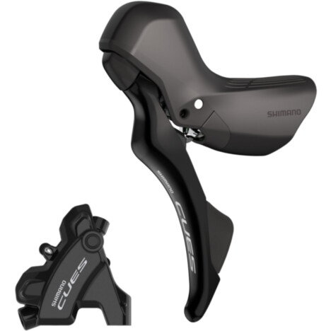 Shimano CUES CUES ST-U4030 bled hydraulic, mechanical STI set, flat mount calliper, LH rear