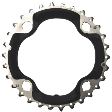 Shimano Deore FC-M6000 Deore 10 speed triple middle chainring 30T-AN, black