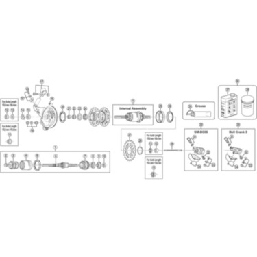 SG-3R40 Nexus internal assembly, 176 mm