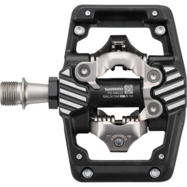 PD-M8220 Deore XT SPD trail wide platform pedals, with CL-MT001 cleats