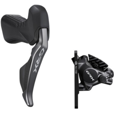 ST-RX815 GRX Di2 11-speed STI bled with BR-RX820 calliper, right front