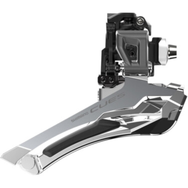 FD-U6030 CUES double front derailleur 9/10-speed, down swing/pull, braze-on