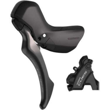 BL-U6030 CUES hydraulic disc brake lever bled with BR-U6030 calliper, left rear