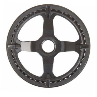 SM-CRE50 STEPS chainring, black, 44T with single chainguard