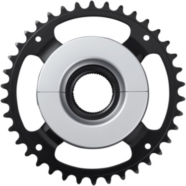 SM-CRE61 STEPS chainring, black/silver, 44T without chainguard