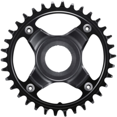 SM-CRE80-12-B 12spd DCE single chainring 36T, w/o chain guard, chain line 53mm