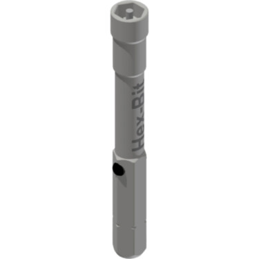 Hex driver bit for Flat Hex nipples, standard rims