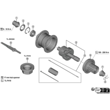 TL-FH18 Freehub body unit tool