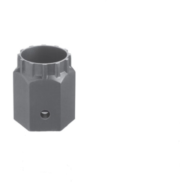 Lockring remover for Centre-Lock disc rotors and HG cassettes, socket fit