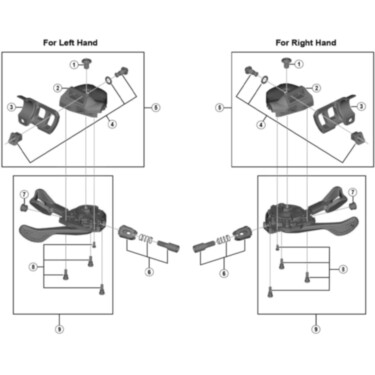 SL-M9000-I left hand bracket