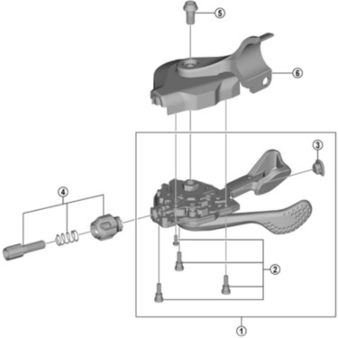 SL-U5000 Right hand shift lever unit