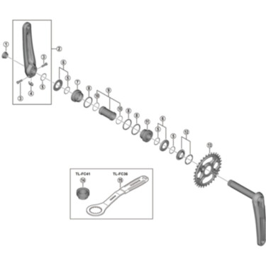 FC-M6130 spacer and ring