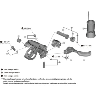BL-M9220 lever member right hand