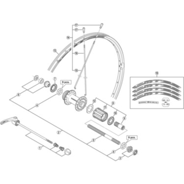 WH-MT35-R-27.5 right hand spoke, 272 mm