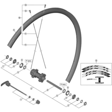 WH-RX31-F spoke, 297 mm