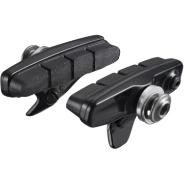 R55C4 Dura Ace R9200 cartridge brake shoe calliper mount, alloy rim, black pair