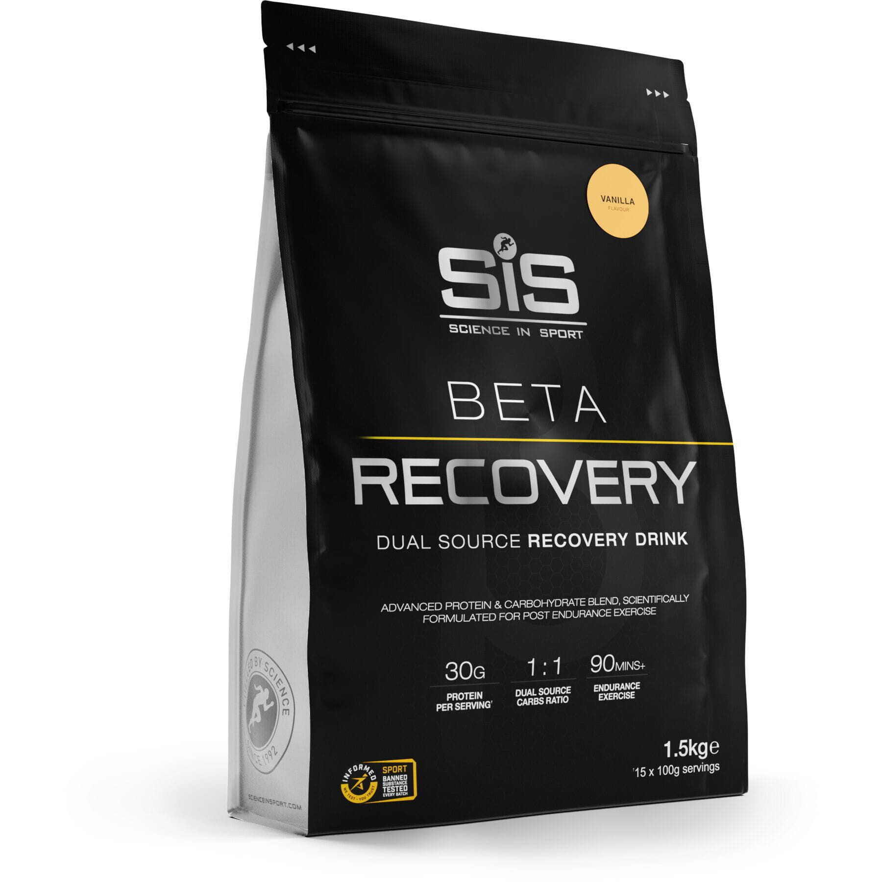 Science In Sport Beta Recovery Drink Powder - 1.5kg - Vanilla