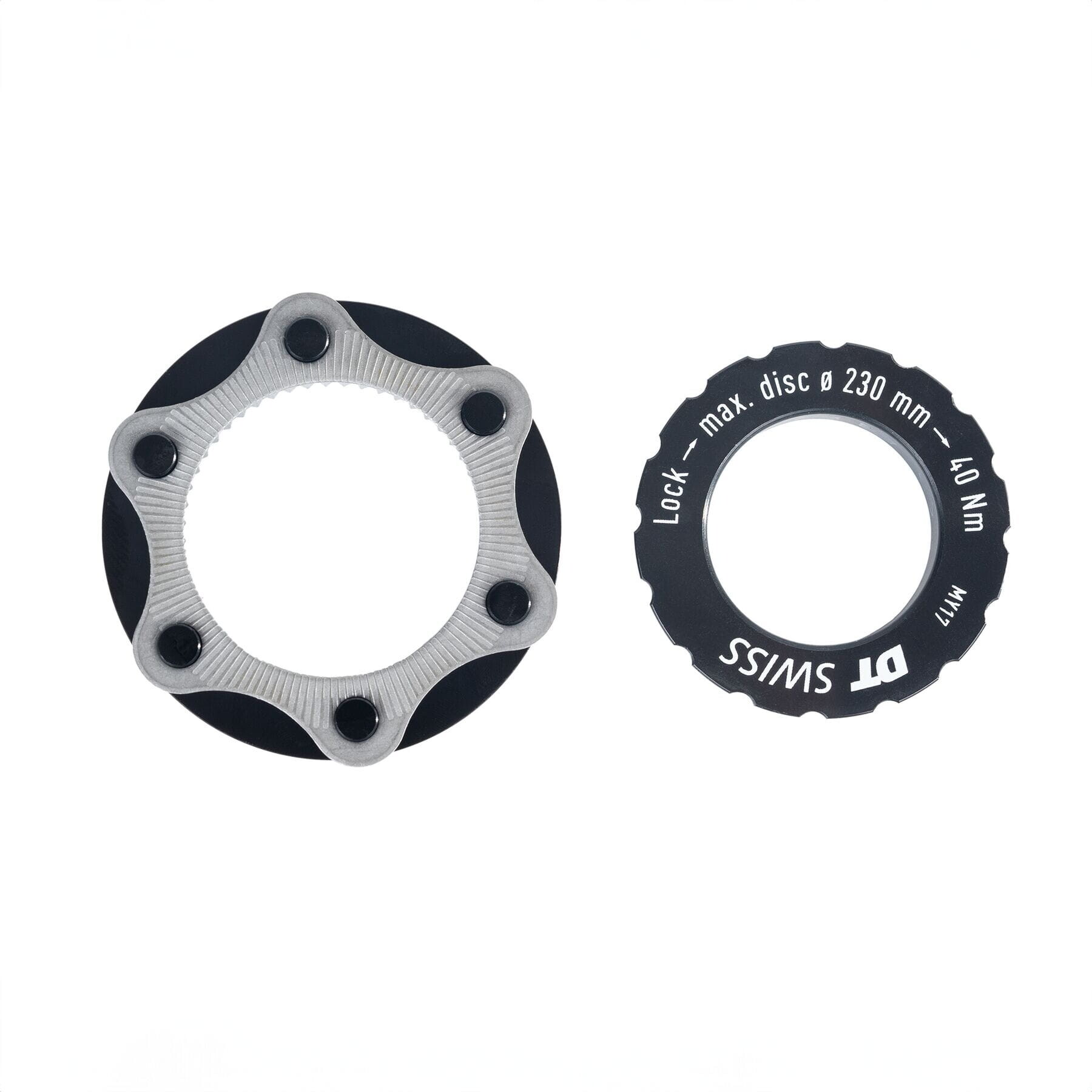 DT Swiss Centre-Lock to 6-bolt fitting adapter for MTB and 15 mm Axles