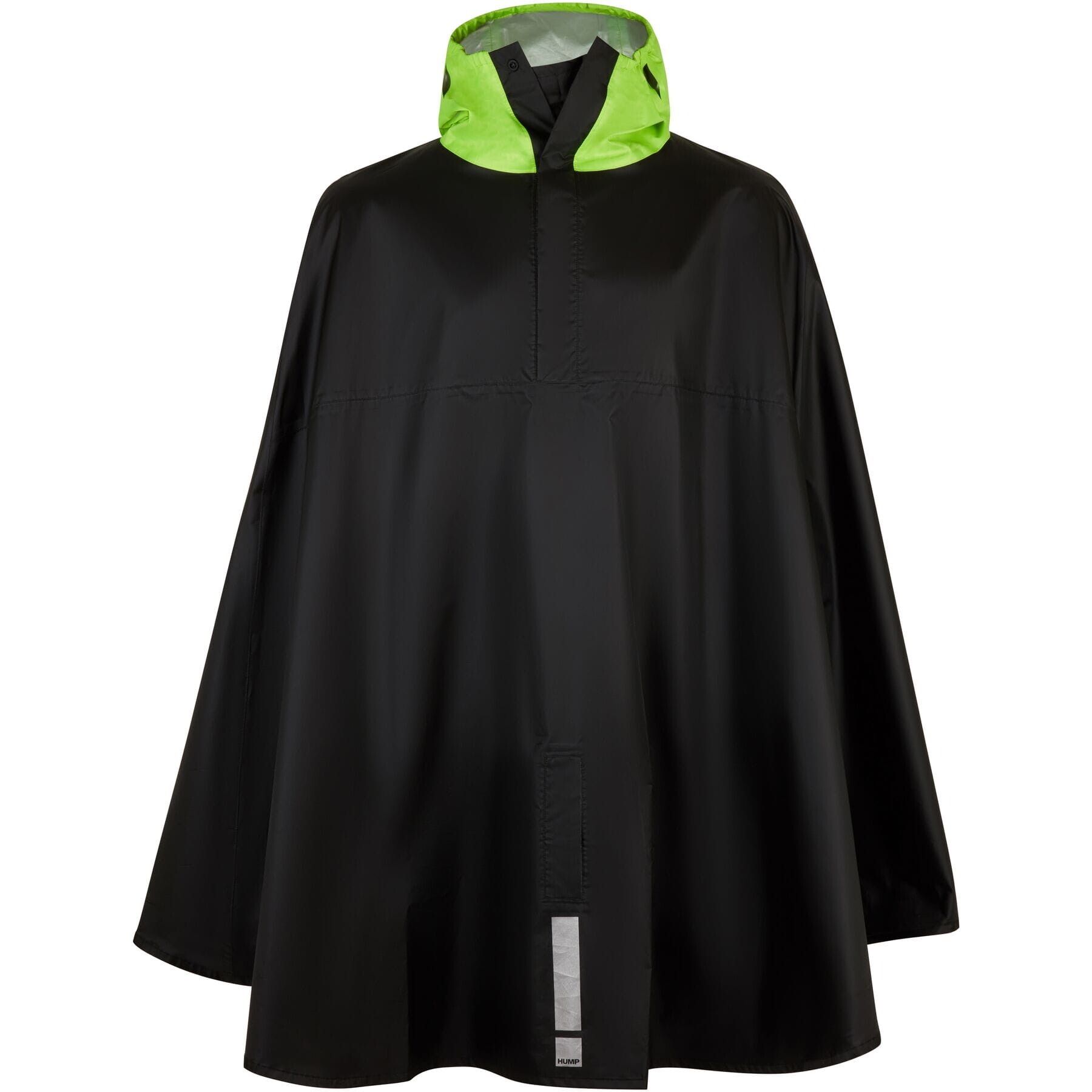HUMP  Reflective Waterproof Poncho - Black
