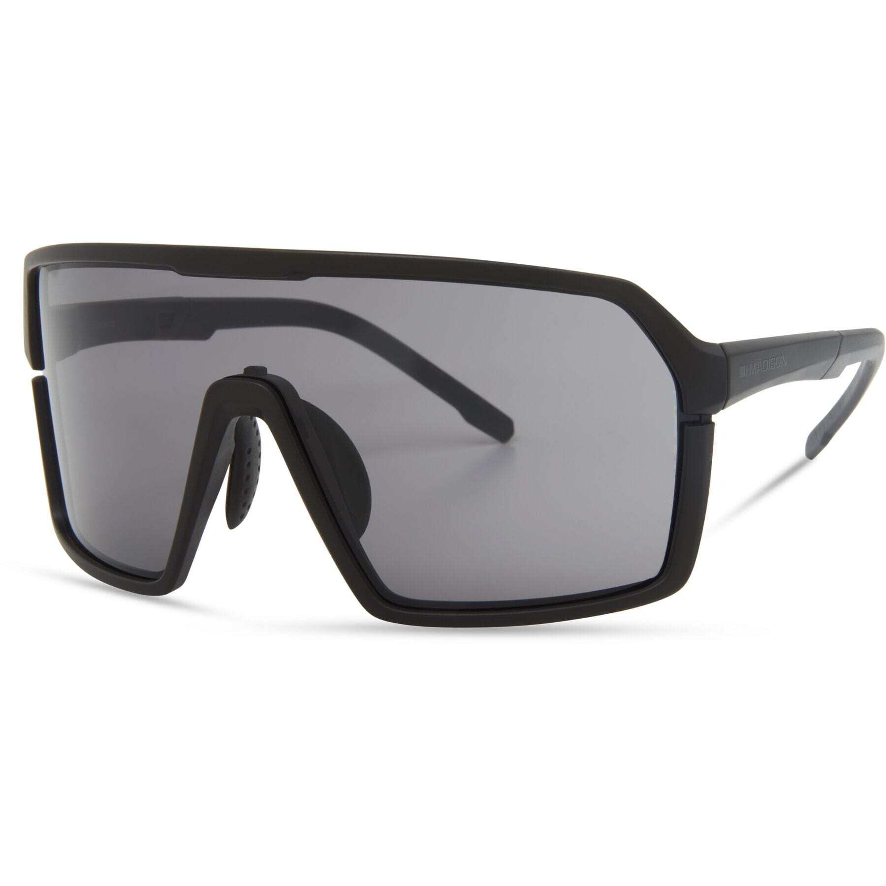 Madison Eyewear Crypto Matt Black Sunglasses - Black Mirror Lens