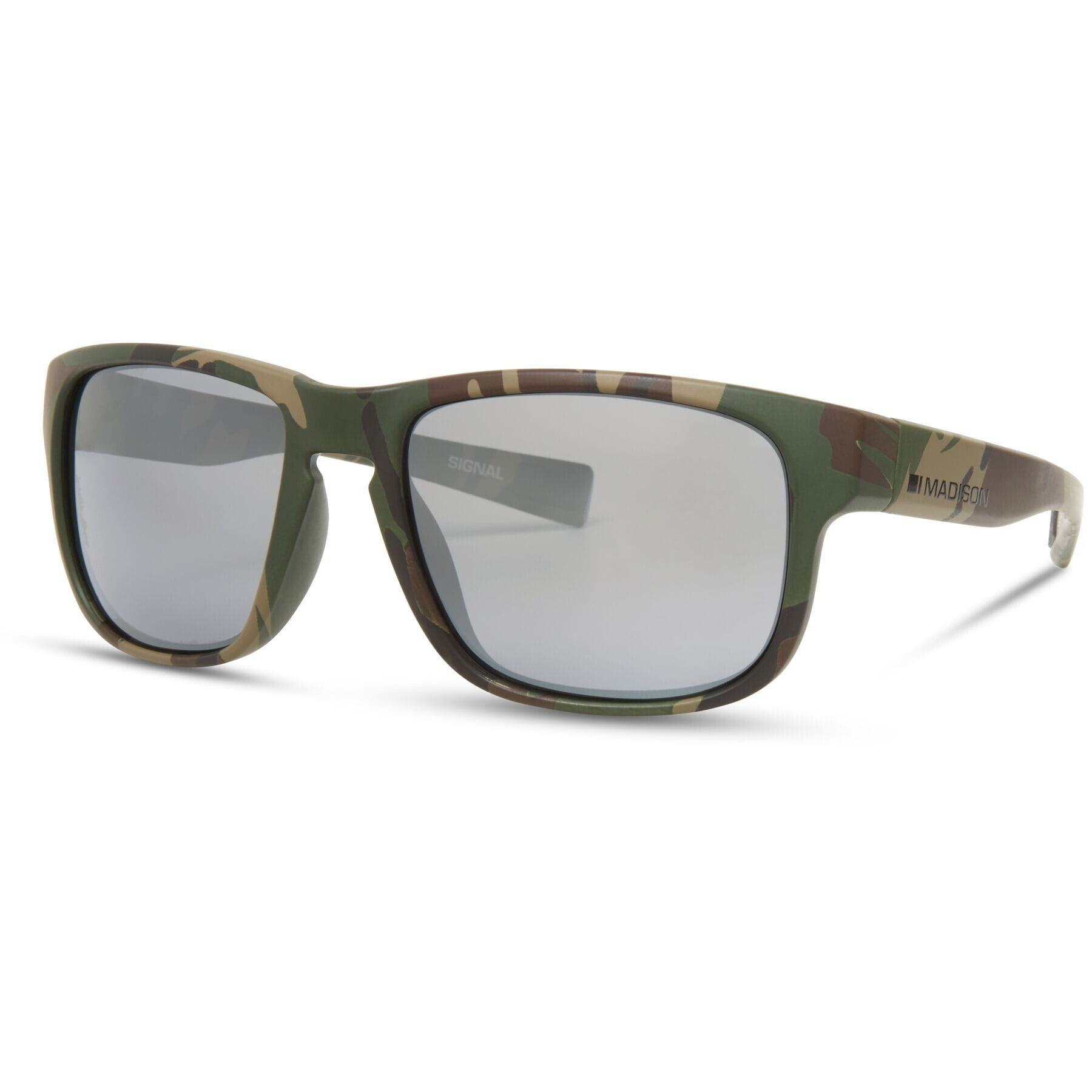 Madison Eyewear Signal Camo Sunglasses - 3 Polarised Lens Pack - Silver Mirror / Bronze Mirror / Yellow