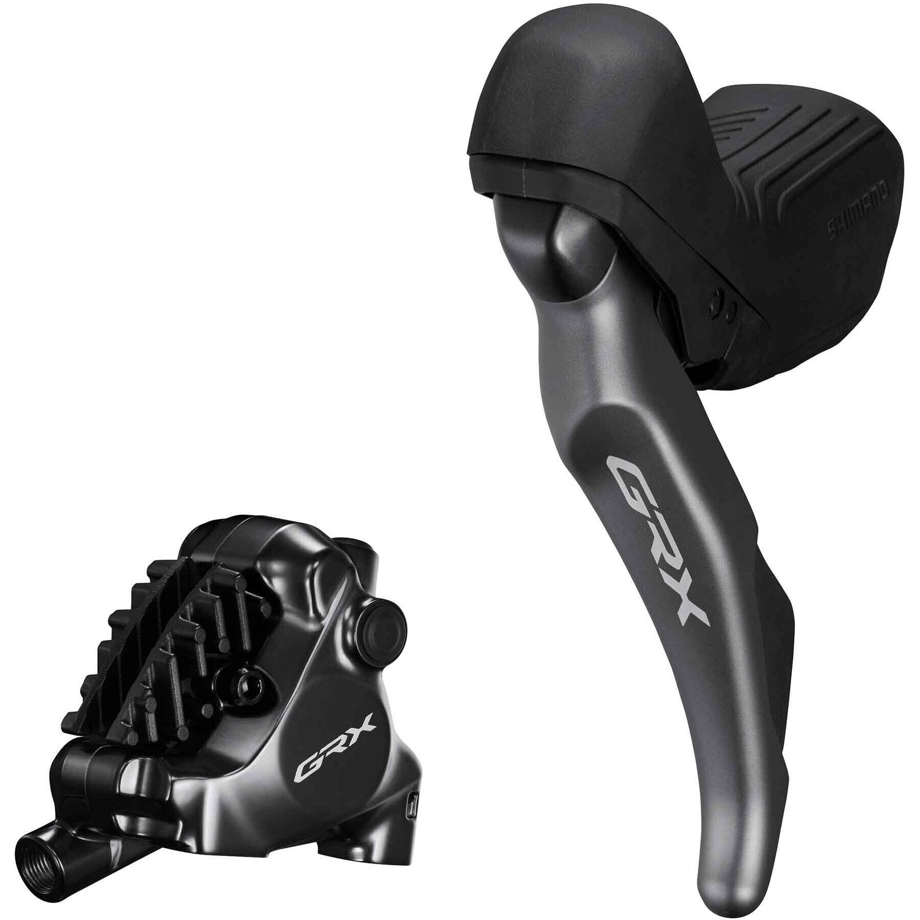 Shimano GRX ST-RX820 GRX 2-speed STI bled with BR-RX820 flat mount calliper