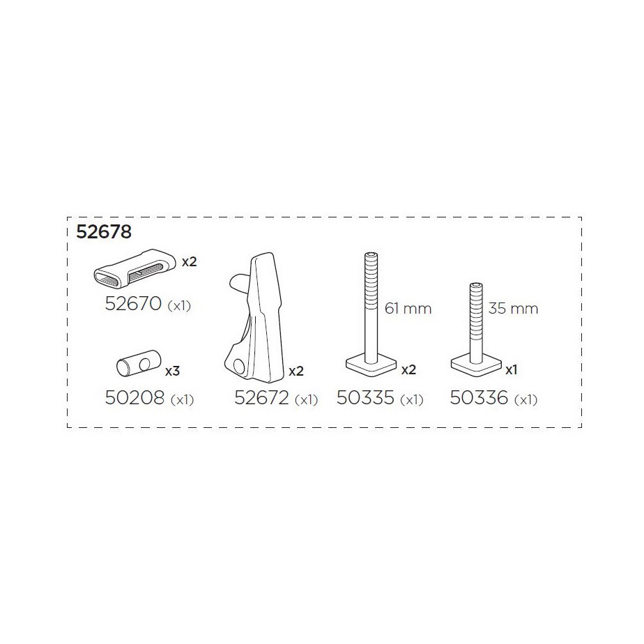 Thule 52678 Assembly parts bag for 598