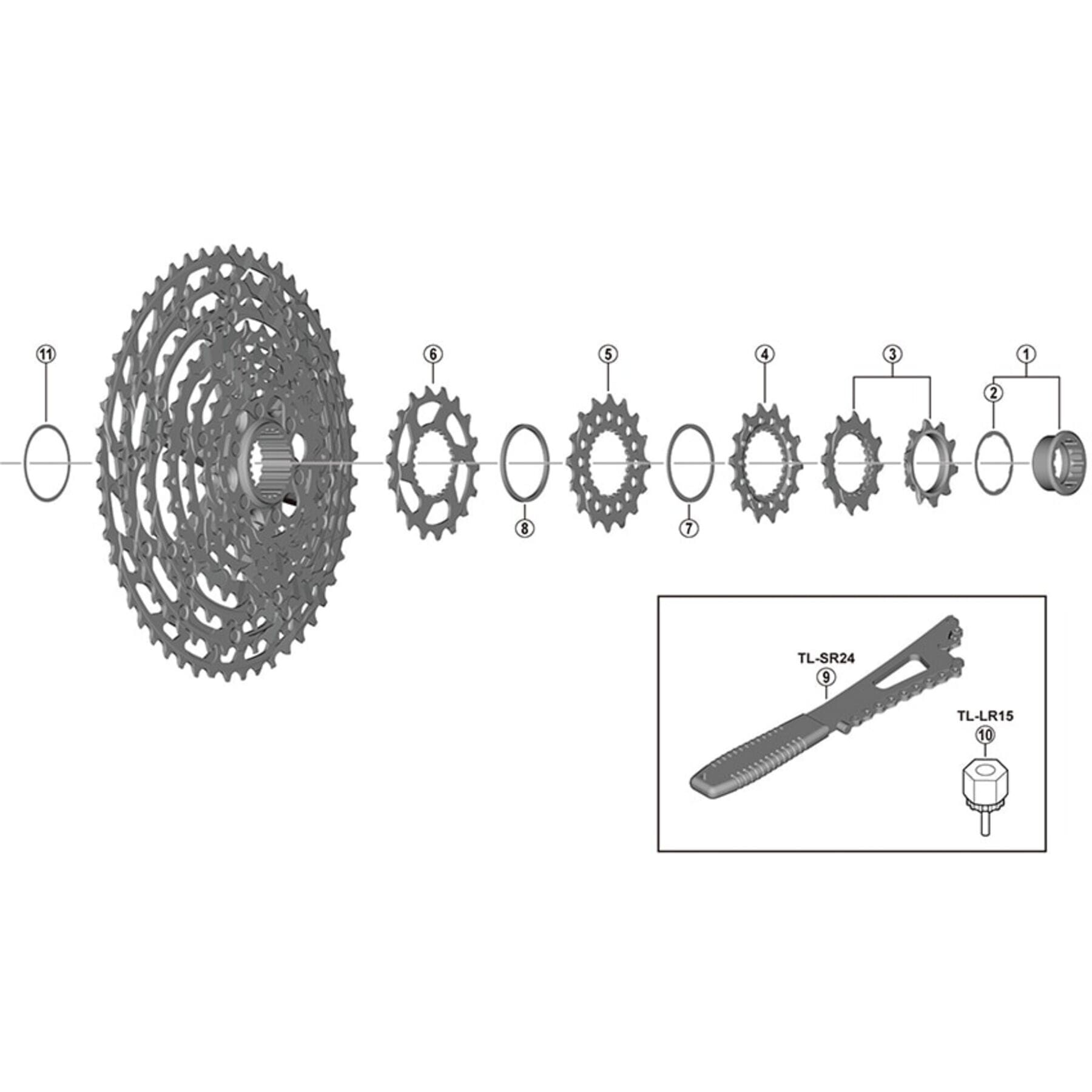 Shimano Spares CS-M8100 sprocket wheel 16T C