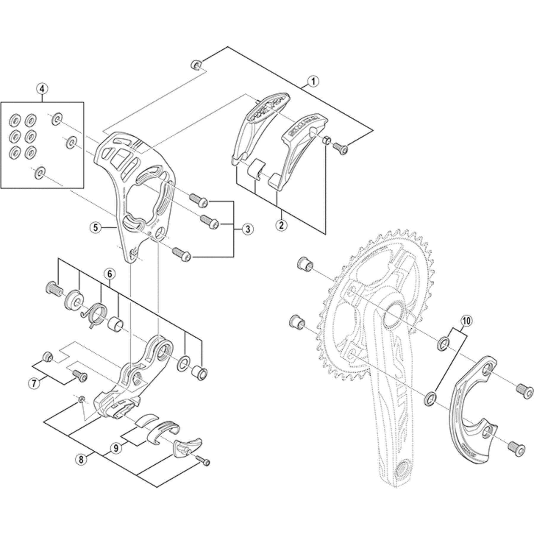 Shimano Spares SM-CD50 Upper guide unit