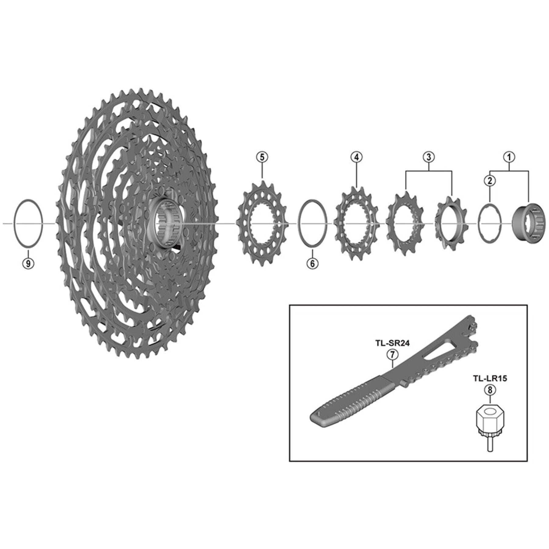 Shimano Spares CS-M9100 spacer