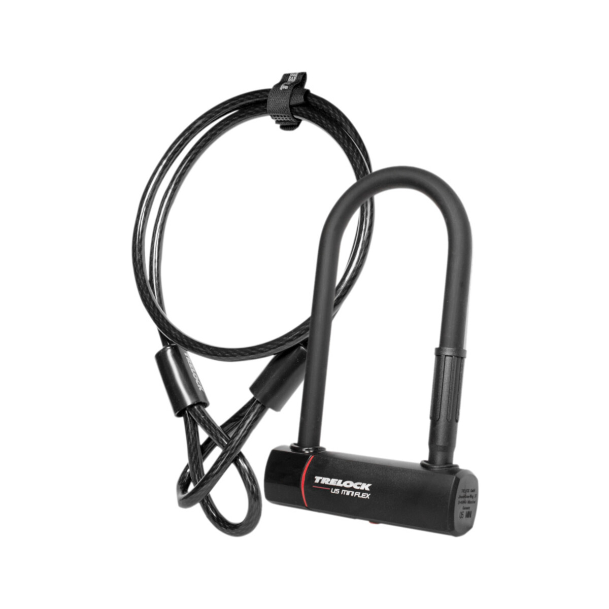 Trelock U5 Mini 180mm Lock and Flex Cable Sold Secure Gold | Locks