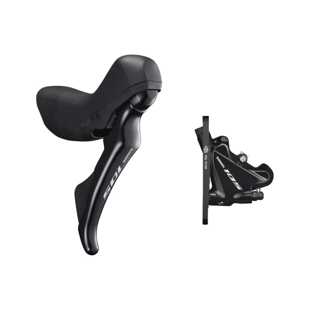 Shimano 105 ST-R7020 105 hydraulic disc STI set, flat mount BR