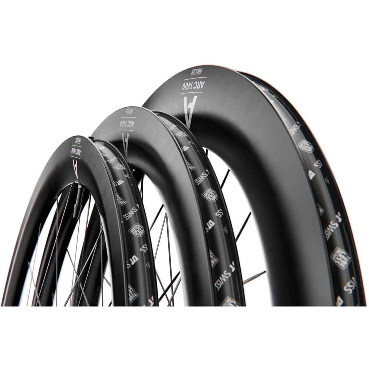 DT SWISS ARC 1400クリンチャータイヤ DT Swiss ARC 1400 DICUT disc brake wheel, carbon clincher 65 x 22