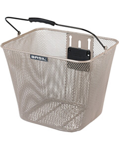 Basil Bilbao Front Bicycle Basket KF nude metallic