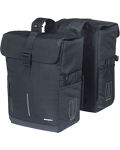 Basil Move Double Bicycle Bag 30L black
