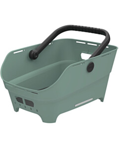 Basil  Cento Neo Rear Bicycle Basket silvergreen