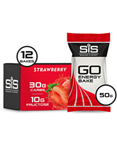 Science In Sport GO Energy Bake - box of 12 bars - strawberry