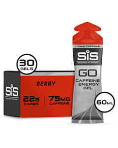 Science In Sport GO Energy + Caffeine Gel - box of 30 gels - berry