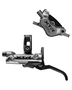 Shimano XTR BR-M9220 XTR bled I-spec-EV ready brake lever/Post mount 4 pot calliper