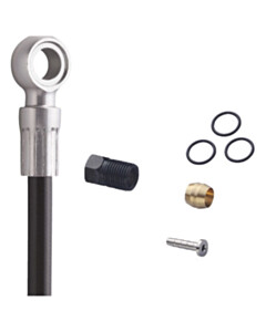 Shimano XTR SM-BH90 XTR/XT/SLX disc brake cuttable hose, straight banjo front, black