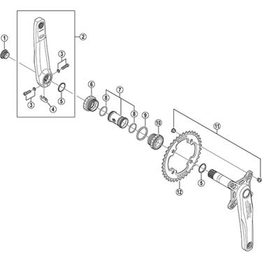 FC-MX70 crank arm fixing bolt
