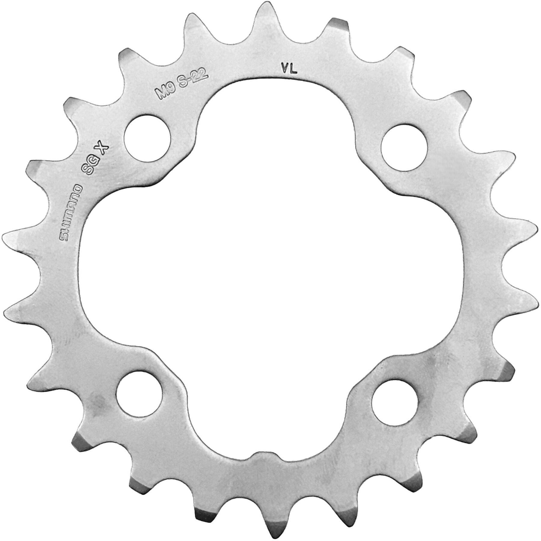 Shimano Deore FC-M532 Deore 10 speed triple inner chainring 22T silver