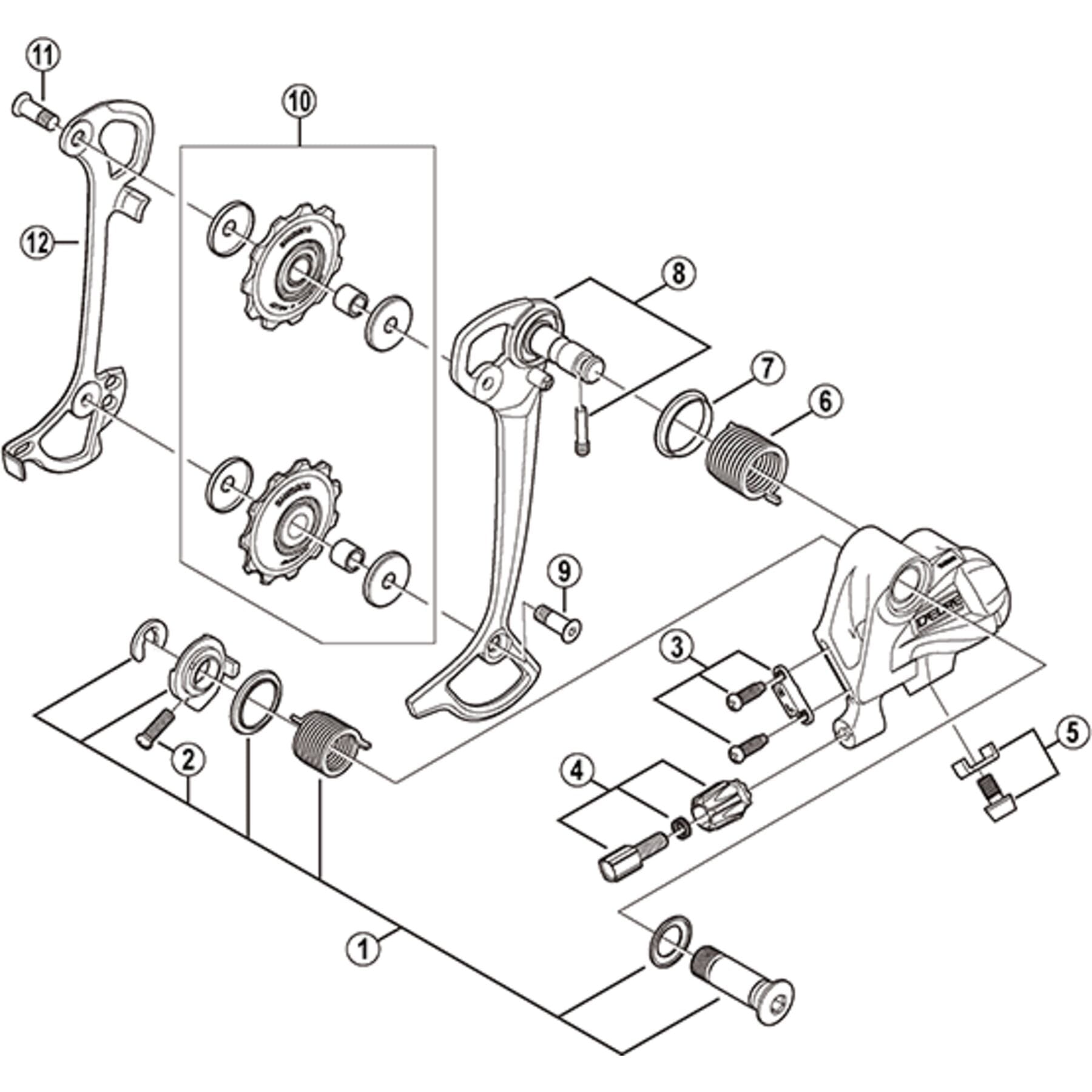 Shimano Spares RD-M591 outer plate assembly