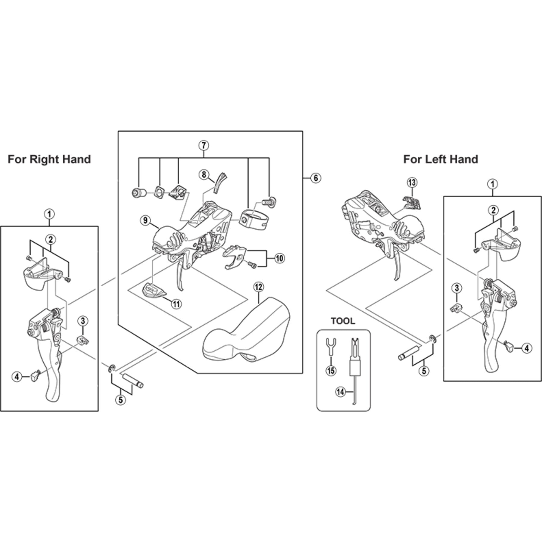 Shimano Spares ST-6700 left hand adjustment block