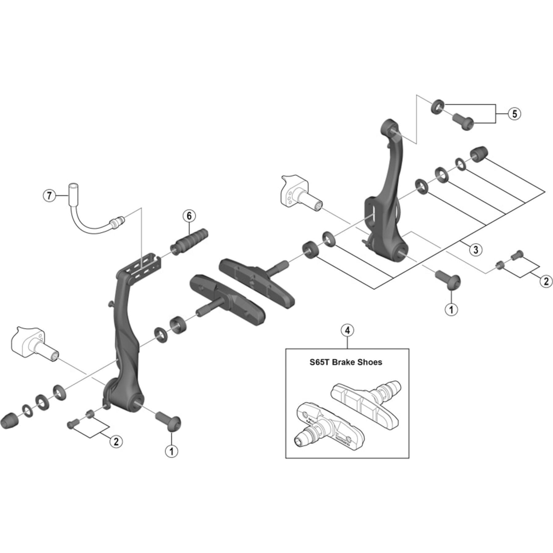 Shimano Spares BR-M320 link fixing bolt